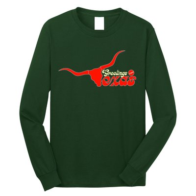 Greetings From Texas Longhorn Logo Long Sleeve Shirt
