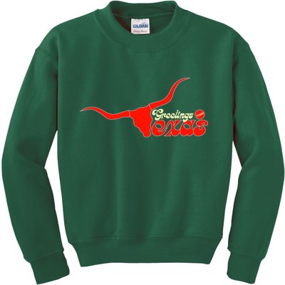 Greetings From Texas Longhorn Logo Kids Sweatshirt
