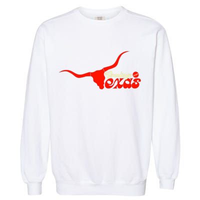 Greetings From Texas Longhorn Logo Garment-Dyed Sweatshirt