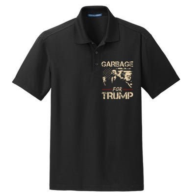 Garbage For Trump Make American Garbage Great Again Dry Zone Grid Polo