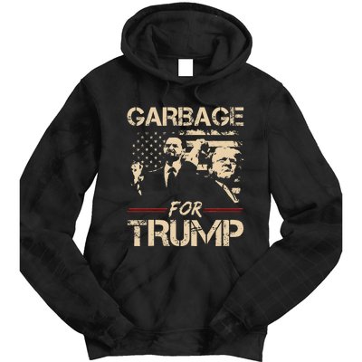 Garbage For Trump Make American Garbage Great Again Tie Dye Hoodie