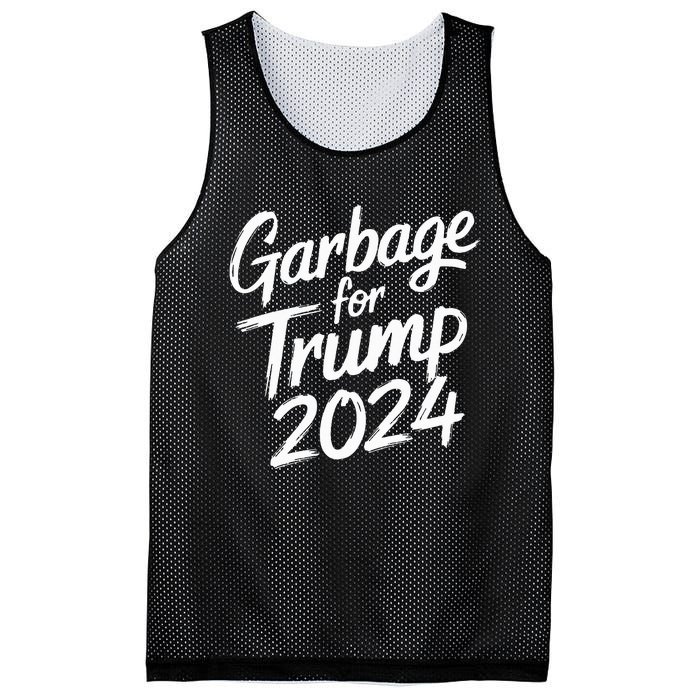 Garbage For Trump 2024 We Are Not Garbage Vote Trump Mesh Reversible Basketball Jersey Tank