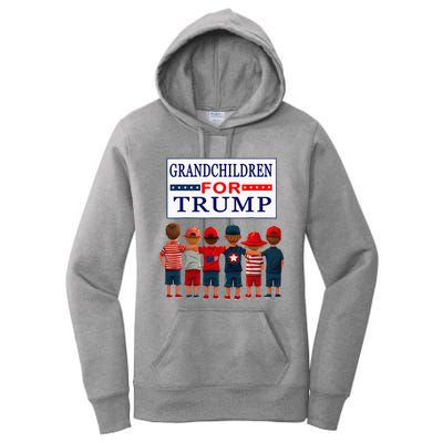 Grandchildren For Trump Vote For Grandpa Women's Pullover Hoodie