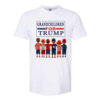 Grandchildren For Trump Vote For Grandpa Softstyle® CVC T-Shirt