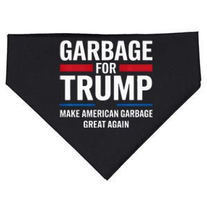 Garbage For Trump 2024 Make American Garbage Great Again Premium USA-Made Doggie Bandana