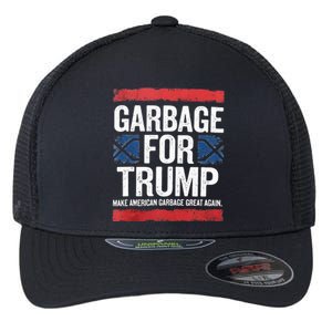 Garbage For Trump 2024 Make American Garbage Great Again Flexfit Unipanel Trucker Cap