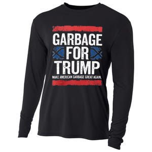 Garbage For Trump 2024 Make American Garbage Great Again Cooling Performance Long Sleeve Crew