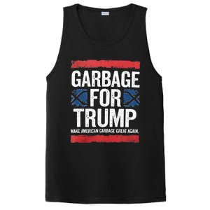 Garbage For Trump 2024 Make American Garbage Great Again PosiCharge Competitor Tank