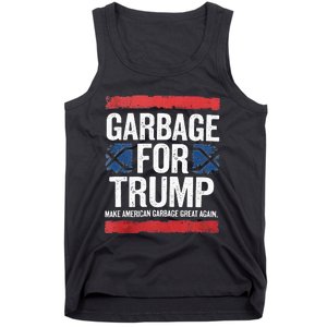 Garbage For Trump 2024 Make American Garbage Great Again Tank Top