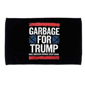 Garbage For Trump 2024 Make American Garbage Great Again Microfiber Hand Towel