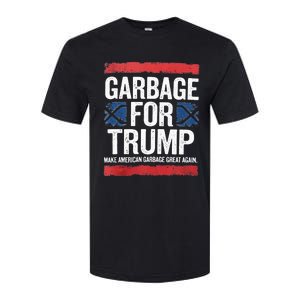 Garbage For Trump 2024 Make American Garbage Great Again Softstyle CVC T-Shirt