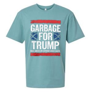 Garbage For Trump 2024 Make American Garbage Great Again Sueded Cloud Jersey T-Shirt