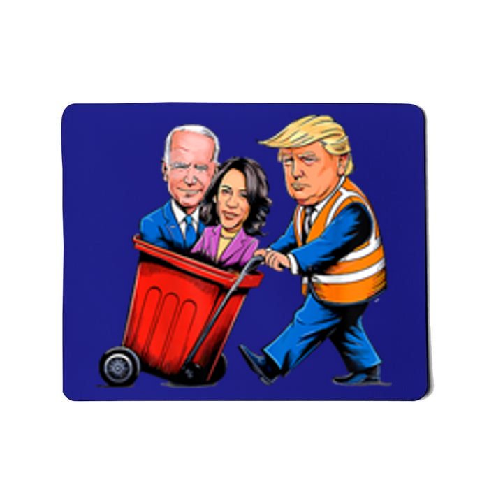 Garbage For Trump 2024 Funny Time To Take Out Garbage Biden Mousepad