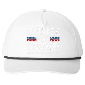 Garbage For Trump Make American Garbage Great Again Snapback Five-Panel Rope Hat