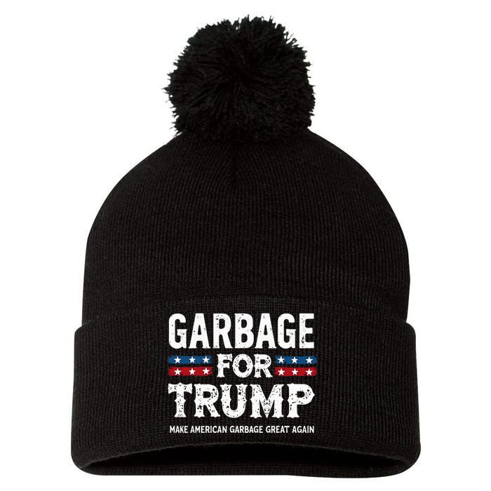 Garbage For Trump Make American Garbage Great Again Pom Pom 12in Knit Beanie