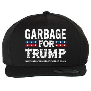 Garbage For Trump Make American Garbage Great Again Wool Snapback Cap