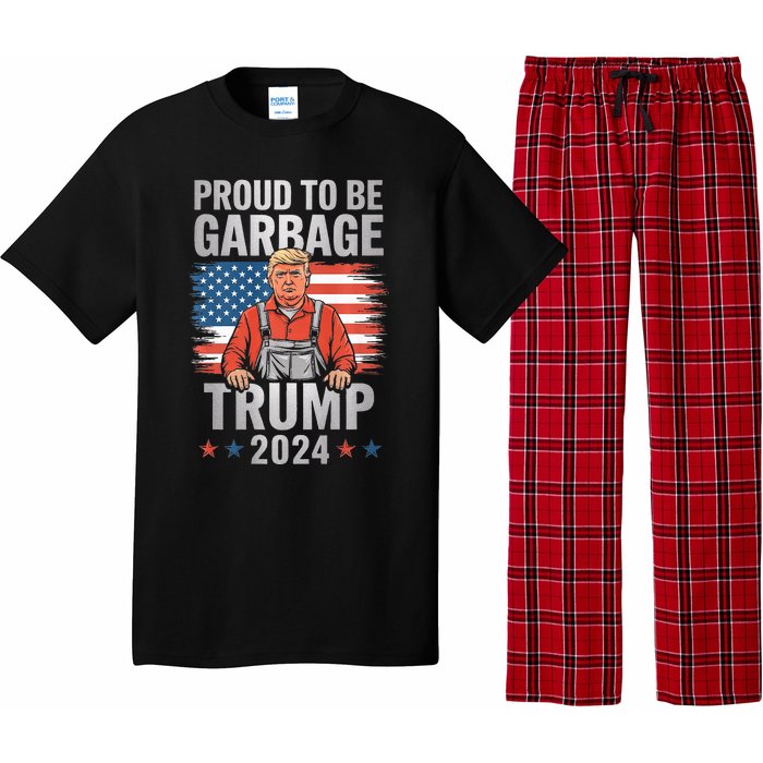 Garbage For Trump 2024 Proud To Be Garbage Trump Supporter Premium Pajama Set