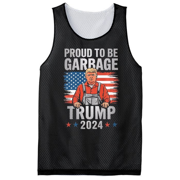 Garbage For Trump 2024 Proud To Be Garbage Trump Supporter Premium Mesh Reversible Basketball Jersey Tank