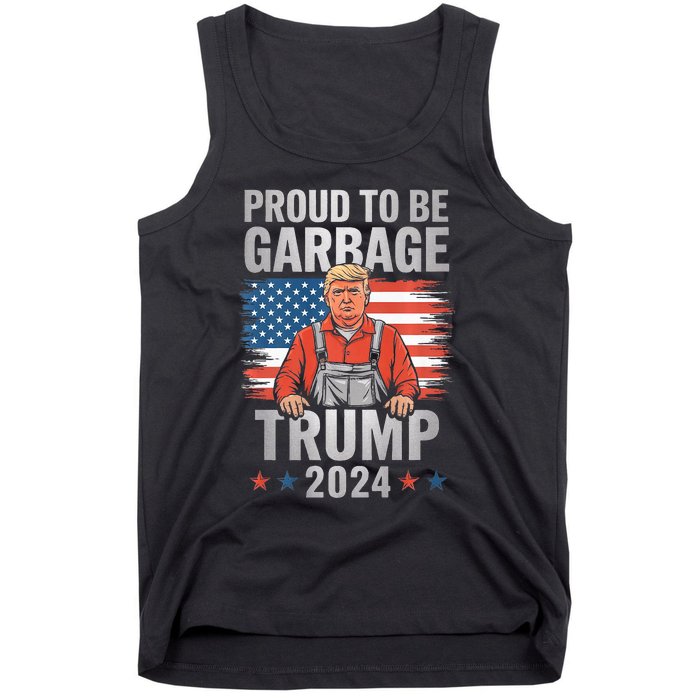 Garbage For Trump 2024 Proud To Be Garbage Trump Supporter Premium Tank Top