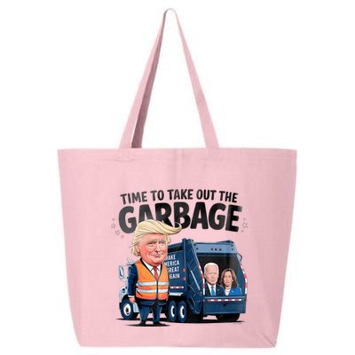 Garbage For Trump 2024 Funny Time To Take Out Garbage Biden 25L Jumbo Tote