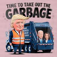 Garbage For Trump 2024 Funny Time To Take Out Garbage Biden 25L Jumbo Tote