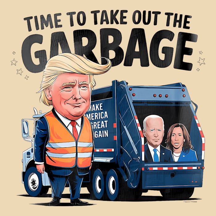 Garbage For Trump 2024 Funny Time To Take Out Garbage Biden Bag