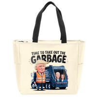 Garbage For Trump 2024 Funny Time To Take Out Garbage Biden Zip Tote Bag