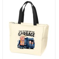 Garbage For Trump 2024 Funny Time To Take Out Garbage Biden Zip Tote Bag