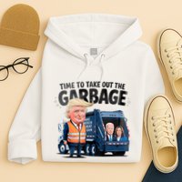 Garbage For Trump 2024 Funny Time To Take Out Garbage Biden Hoodie
