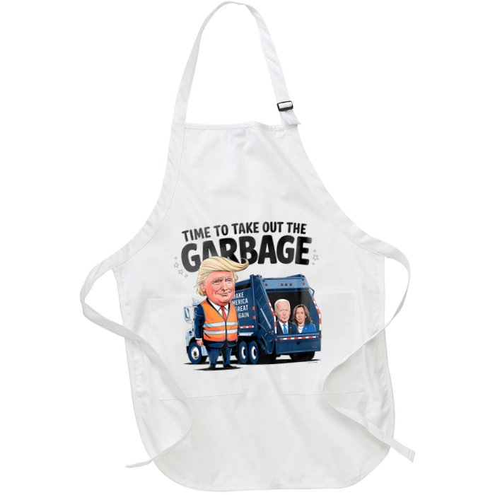 Garbage For Trump 2024 Funny Time To Take Out Garbage Biden Apron