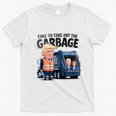 Garbage For Trump 2024 Funny Time To Take Out Garbage Biden T-Shirt