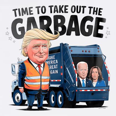 Garbage For Trump 2024 Funny Time To Take Out Garbage Biden T-Shirt