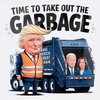 Garbage For Trump 2024 Funny Time To Take Out Garbage Biden Tall T-Shirt