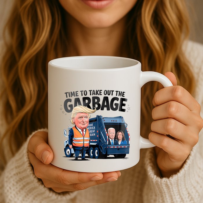 Garbage For Trump 2024 Funny Time To Take Out Garbage Biden Mug