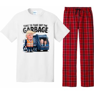 Garbage For Trump 2024 Funny Time To Take Out Garbage Biden Pajama Set