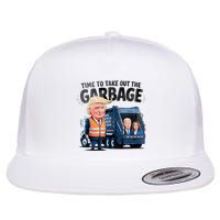 Garbage For Trump 2024 Funny Time To Take Out Garbage Biden Flatbill Hat