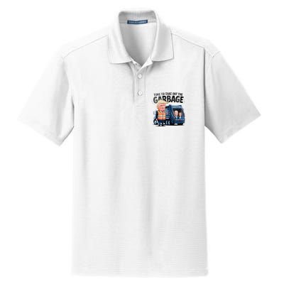 Garbage For Trump 2024 Funny Time To Take Out Garbage Biden Dry Zone Grid Polo