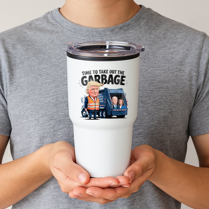 Garbage For Trump 2024 Funny Time To Take Out Garbage Biden Tumbler