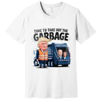 Garbage For Trump 2024 Funny Time To Take Out Garbage Biden Premium T-Shirt