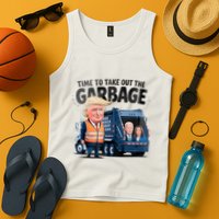 Garbage For Trump 2024 Funny Time To Take Out Garbage Biden Tank Top