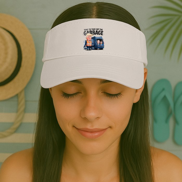 Garbage For Trump 2024 Funny Time To Take Out Garbage Biden Visor