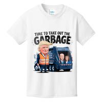 Garbage For Trump 2024 Funny Time To Take Out Garbage Biden Kids T-Shirt