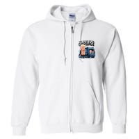Garbage For Trump 2024 Funny Time To Take Out Garbage Biden Full Zip Hoodie