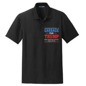 Garbage For Trump Make American Garbage Great Again Dry Zone Grid Polo