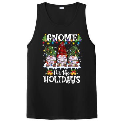 Gnome For The Holidays Red Green 3 Gnomes Christmas Xmas Gift PosiCharge Competitor Tank