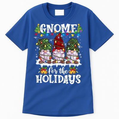 Gnome For The Holidays Red Green 3 Gnomes Christmas Xmas Gift Tall T-Shirt