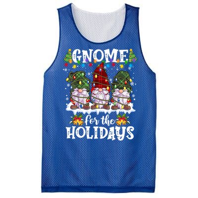 Gnome For The Holidays Red Green 3 Gnomes Christmas Xmas Gift Mesh Reversible Basketball Jersey Tank