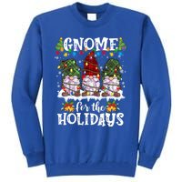 Gnome For The Holidays Red Green 3 Gnomes Christmas Xmas Gift Tall Sweatshirt