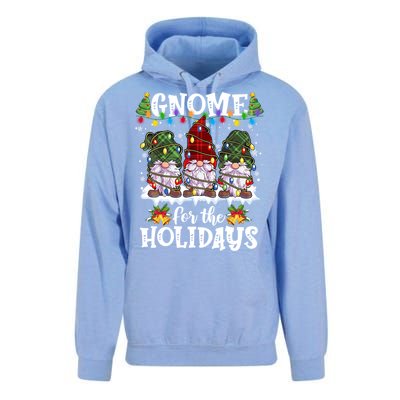 Gnome For The Holidays Red Green 3 Gnomes Christmas Xmas Gift Unisex Surf Hoodie