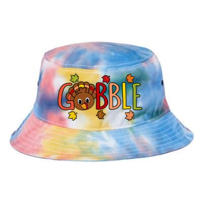 Gobble Funny Turkey Thanksgiving Family Graphic Cute Gift Tie Dye Newport Bucket Hat